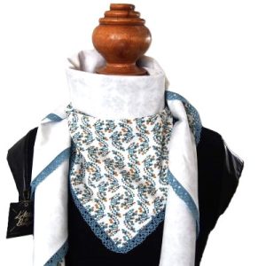 Foulard réversible printemps - L'Atelier du Bourget - Artisanat textile français