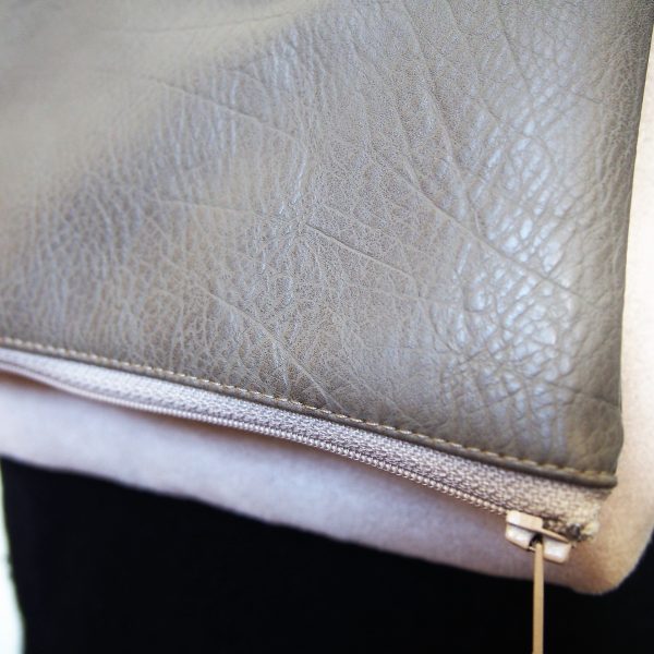 Sac bi-matière vegan avec bandoulière amovible - L'Atelier du Bourget - Artisanat textile français