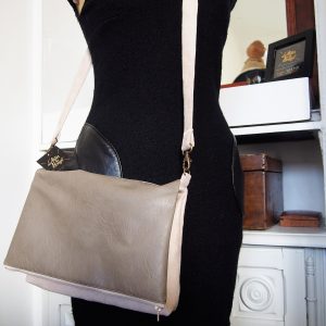 Sac bi-matière vegan avec bandoulière amovible - L'Atelier du Bourget - Artisanat textile français