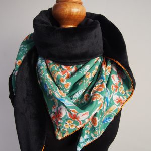 Foulard écharpe triangle hiver - L'Atelier du Bourget - Artisanat textile français