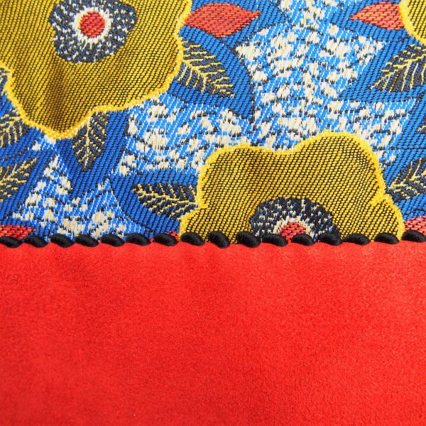 Pochette plate bicolore - L'Atelier du Bourget - Artisanat textile français