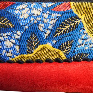 Petite trousse bicolore triangulaire - L'Atelier du Bourget - Artisanat textile français
