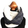 Snood tour de cou double tour - L'Atelier du Bourget - Artisanat textile français