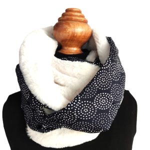 Snood tour de cou double tour - L'Atelier du Bourget - Artisanat textile français