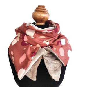 foulard fermeture pression - L'Atelier du Bourget - Artisanat textile français