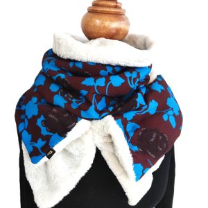 foulard fermeture pression - L'Atelier du Bourget - Artisanat textile français