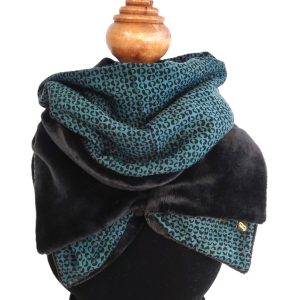 foulard fermeture pression - L'Atelier du Bourget - Artisanat textile français
