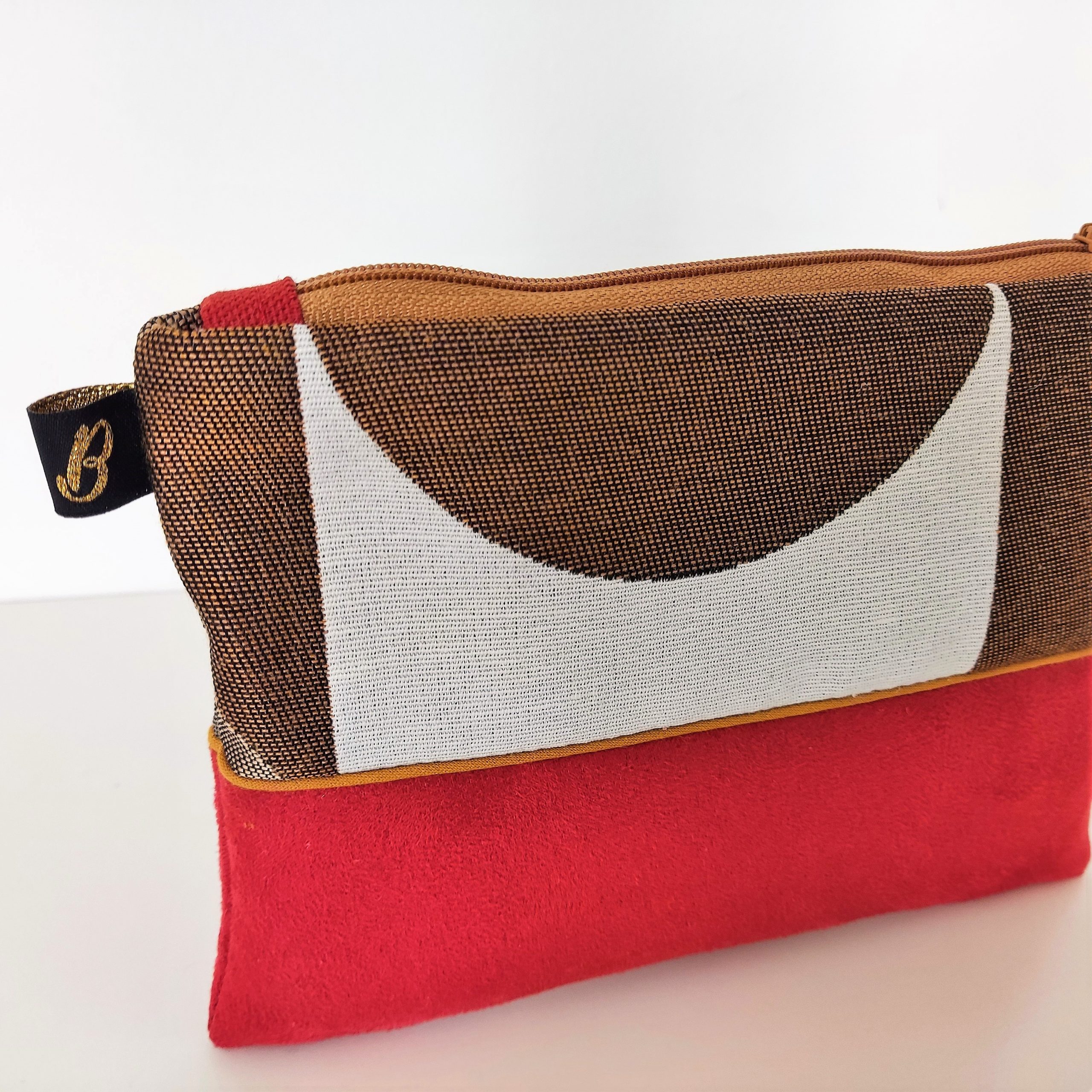 Pochette porte monnaie - L'Atelier du Bourget - Artisanat textile français