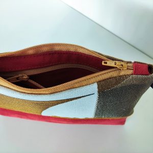 Pochette porte monnaie - L'Atelier du Bourget - Artisanat textile français
