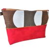 Trousse de toilette avec poche intérieure fait main - L'Atelier du Bourget - Artisanat textile français