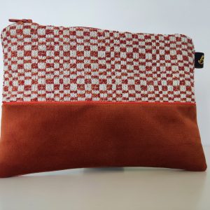 Pochette porte monnaie - L'Atelier du Bourget - Artisanat textile français