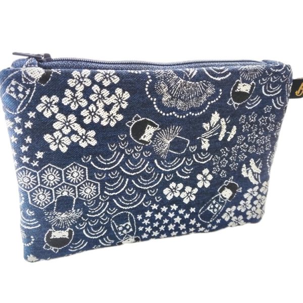 Pochette porte monnaie fait main - L'Atelier du Bourget - Artisanat textile français