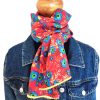 Foulard léger été fait main - L'Atelier du Bourget - Artisanat textile français - Vendu seul, accessoires non fournis