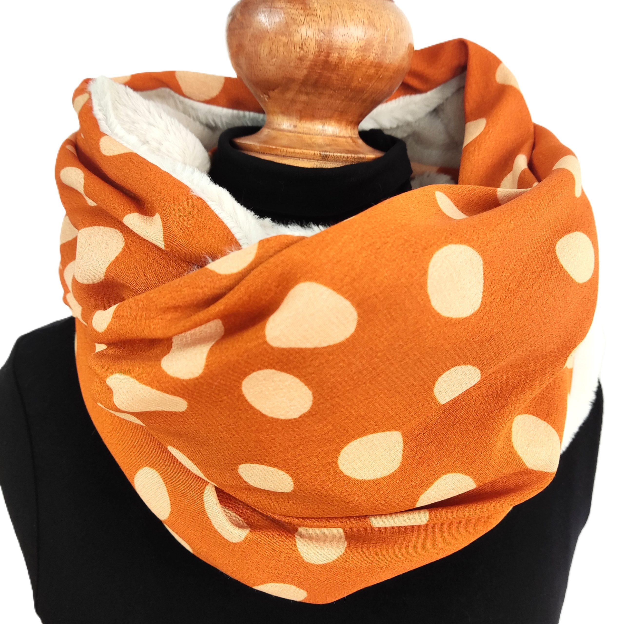 Snood tour de cou double tour - L'Atelier du Bourget - Artisanat textile français