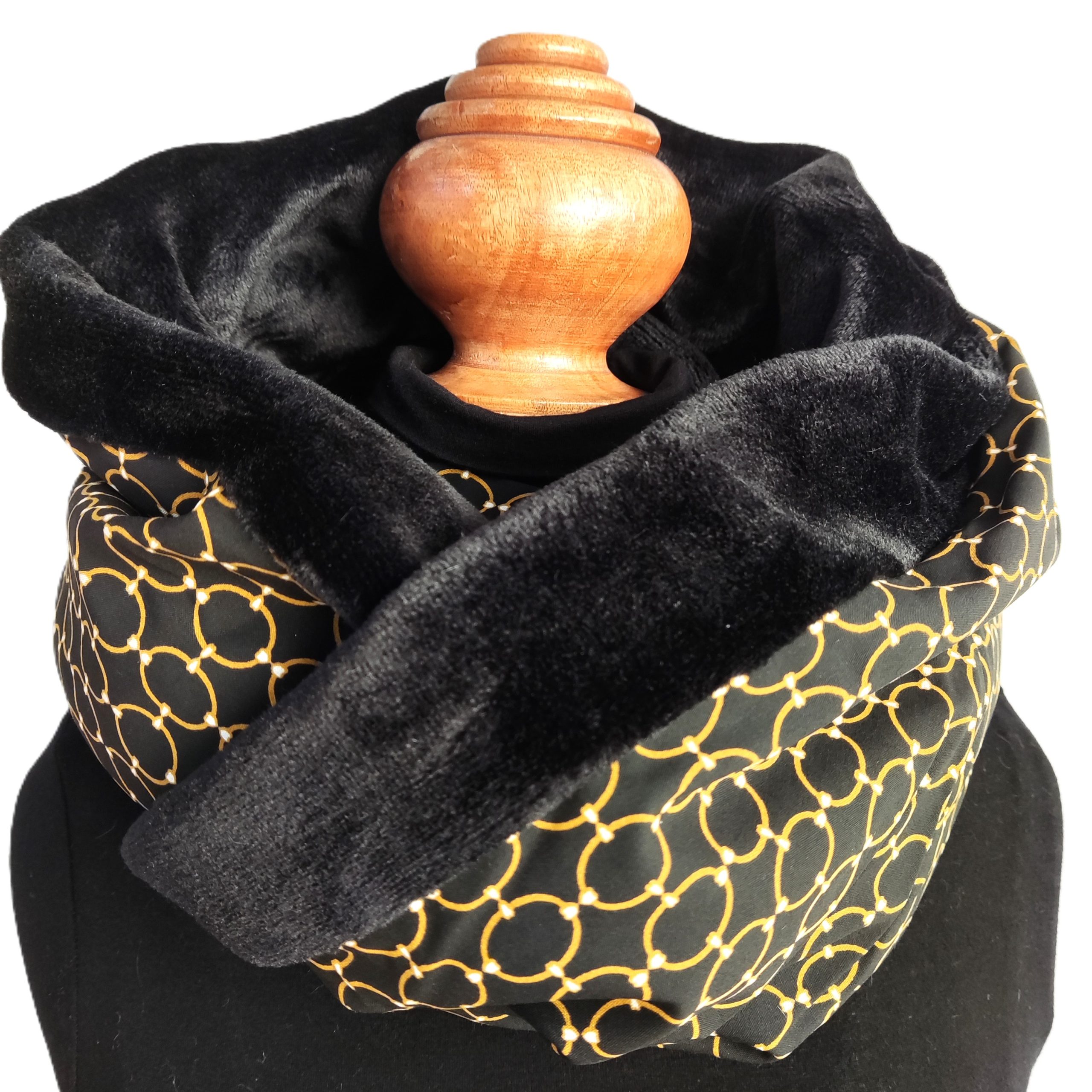 Snood tour de cou double tour - L'Atelier du Bourget - Artisanat textile français