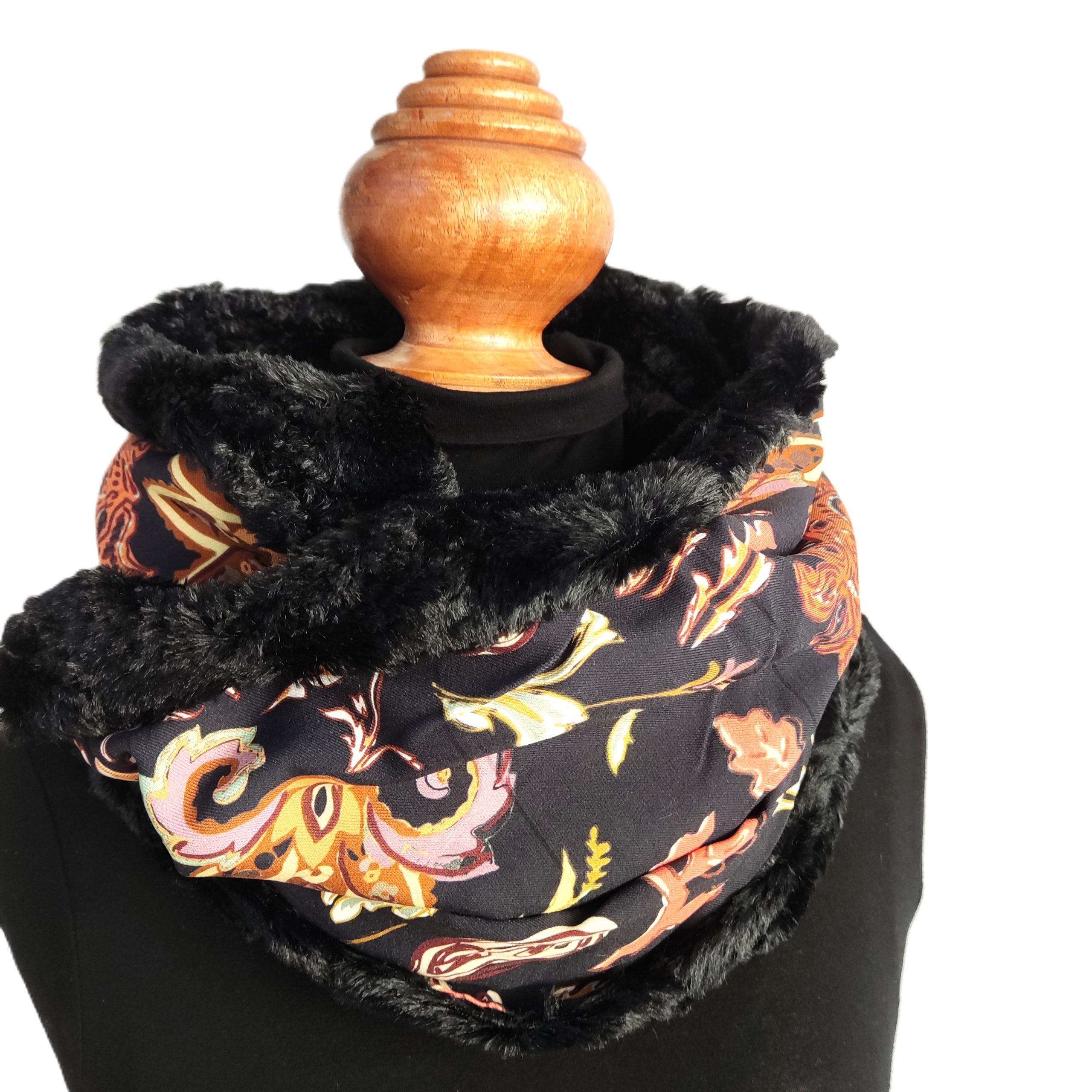 Snood tour de cou double tour - L'Atelier du Bourget - Artisanat textile français