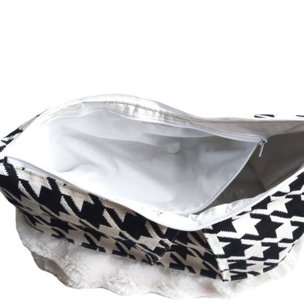 Trousse de toilette plissée XXL fait main - L'Atelier du Bourget - Artisanat textile français
