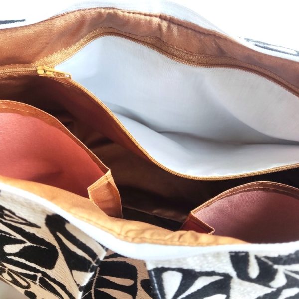 Trousse de toilette plissée XXL fait main - L'Atelier du Bourget - Artisanat textile français
