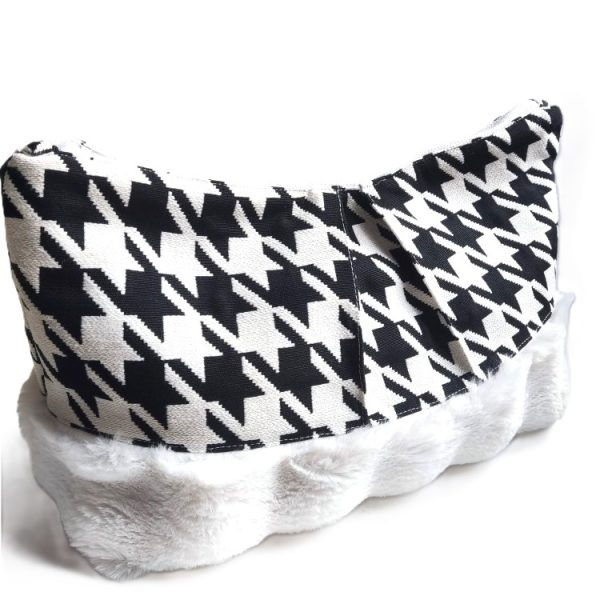Trousse de toilette plissée XXL fait main - L'Atelier du Bourget - Artisanat textile français