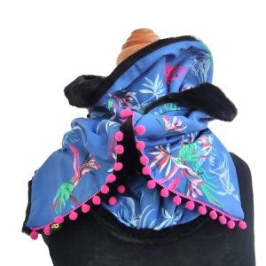 foulard fermeture pression - L'Atelier du Bourget - Artisanat textile français