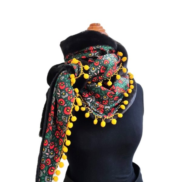 Foulard triangle hiver - L'Atelier du Bourget - Artisanat textile français