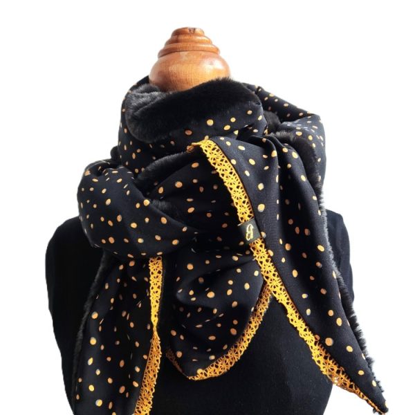 Foulard triangle hiver - L'Atelier du Bourget - Artisanat textile français
