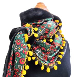 Foulard triangle hiver - L'Atelier du Bourget - Artisanat textile français