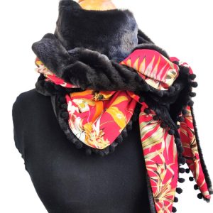 Foulard triangle hiver - L'Atelier du Bourget - Artisanat textile français