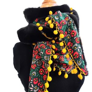 Foulard triangle hiver - L'Atelier du Bourget - Artisanat textile français