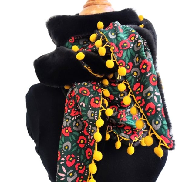 Foulard triangle hiver - L'Atelier du Bourget - Artisanat textile français