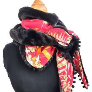 Foulard triangle hiver - L'Atelier du Bourget - Artisanat textile français
