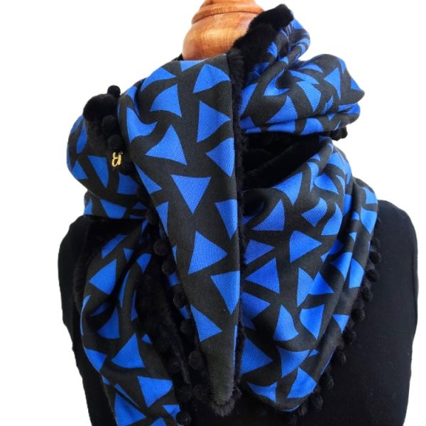 Foulard triangle hiver - L'Atelier du Bourget - Artisanat textile français