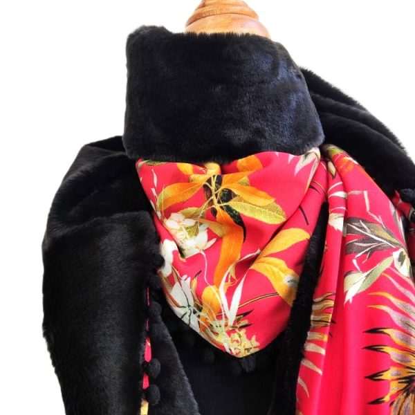 Foulard triangle hiver - L'Atelier du Bourget - Artisanat textile français