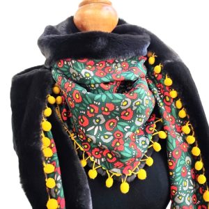 Foulard triangle hiver - L'Atelier du Bourget - Artisanat textile français