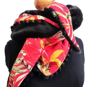 Foulard triangle hiver - L'Atelier du Bourget - Artisanat textile français