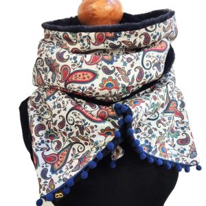 foulard fermeture pression - L'Atelier du Bourget - Artisanat textile français