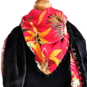 Foulard triangle hiver - L'Atelier du Bourget - Artisanat textile français
