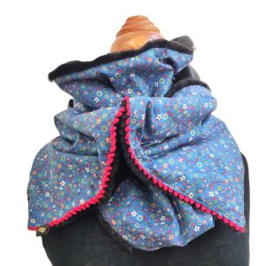 foulard fermeture pression - L'Atelier du Bourget - Artisanat textile français