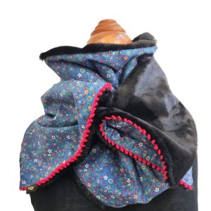 foulard fermeture pression - L'Atelier du Bourget - Artisanat textile français