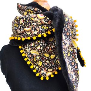 Foulard triangle hiver - L'Atelier du Bourget - Artisanat textile français