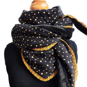 Foulard triangle hiver - L'Atelier du Bourget - Artisanat textile français
