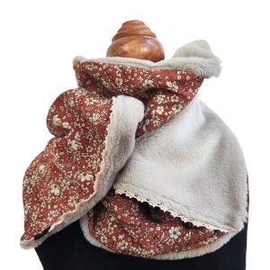 foulard fermeture pression - L'Atelier du Bourget - Artisanat textile français
