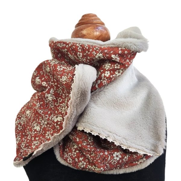 foulard fermeture pression - L'Atelier du Bourget - Artisanat textile français