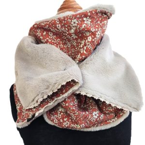 foulard fermeture pression - L'Atelier du Bourget - Artisanat textile français