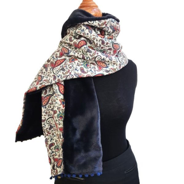 foulard fermeture pression - L'Atelier du Bourget - Artisanat textile français