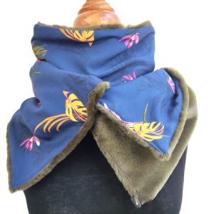 foulard fermeture pression - L'Atelier du Bourget - Artisanat textile français