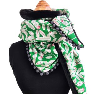 Foulard triangle hiver - L'Atelier du Bourget - Artisanat textile français