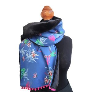 foulard fermeture pression - L'Atelier du Bourget - Artisanat textile français