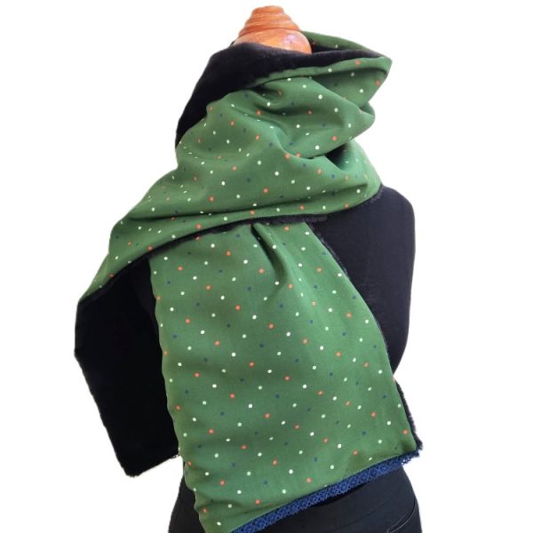 foulard fermeture pression - L'Atelier du Bourget - Artisanat textile français