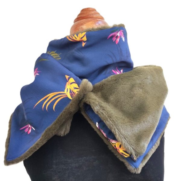 foulard fermeture pression - L'Atelier du Bourget - Artisanat textile français